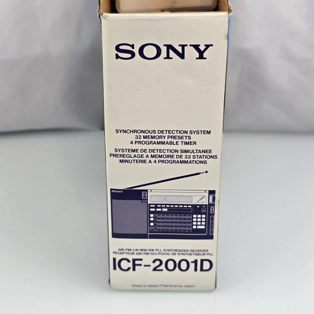 Sony ICF-2001D Air FM LW MW SW PLL Synthesized Receiver Radio Made in Japan READ